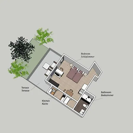 With Terrace And A Free Parking דיסבורג